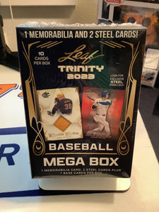 SHIPPED SEALED ONLY - MEGA BOX - 2023 LEAF TRINITY BASEBALL