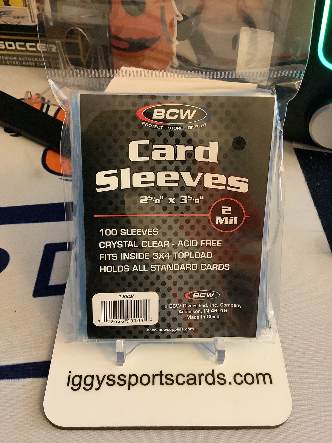 BCW STANDARD CARD SLEEVES - 100 SLEEVES PER PACK